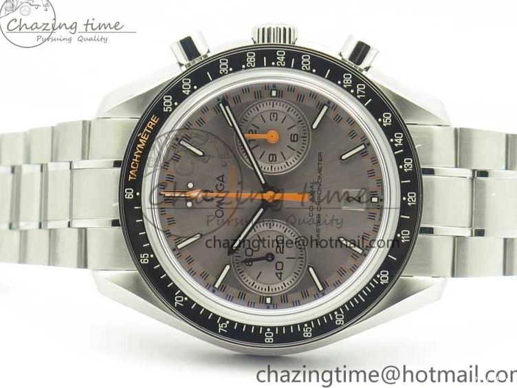 0328 Speedmaster Moonwatch OMF 1:1 Best Edition Gray Dial on SS Bracelet A TravelReady 8042